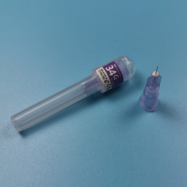 Disposable blunt end injection needle